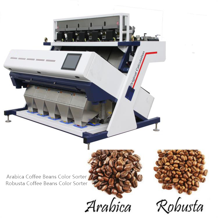 Arabica and Robusta Coffee Beans Color Sorter